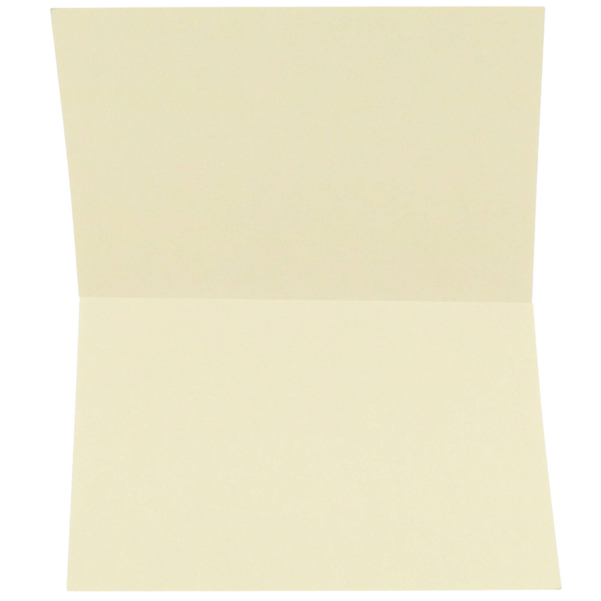 JAM Paper A1 Ivory Blank Foldover Cards